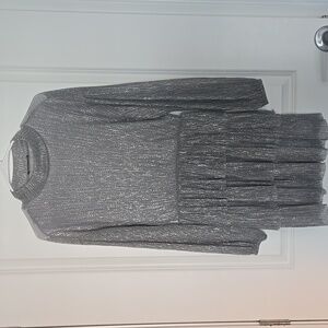 Metallic layered dress